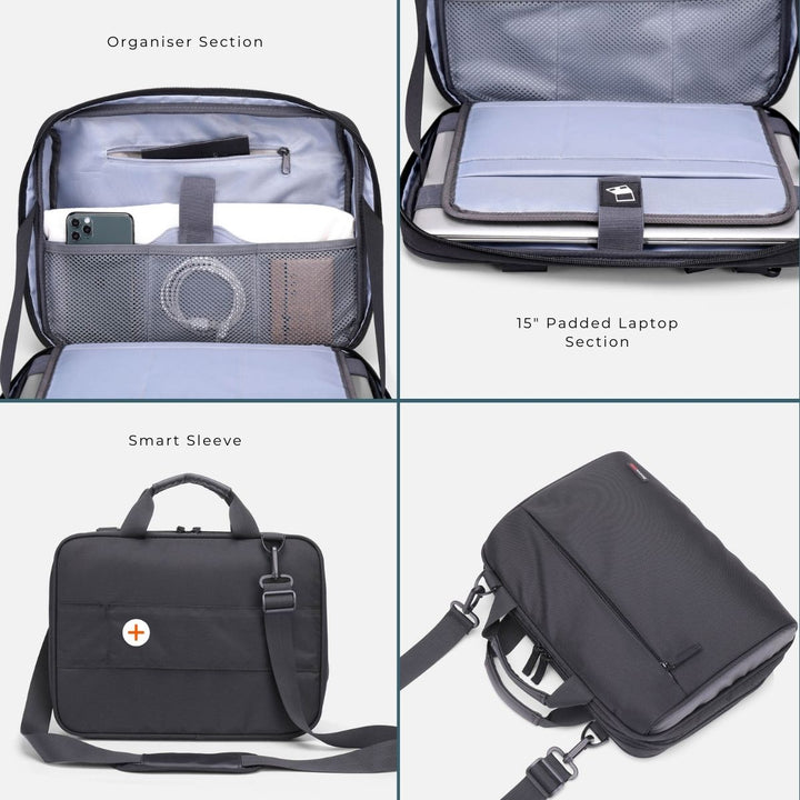 Hampton Slim Laptop Briefcaser#choose-colour_black