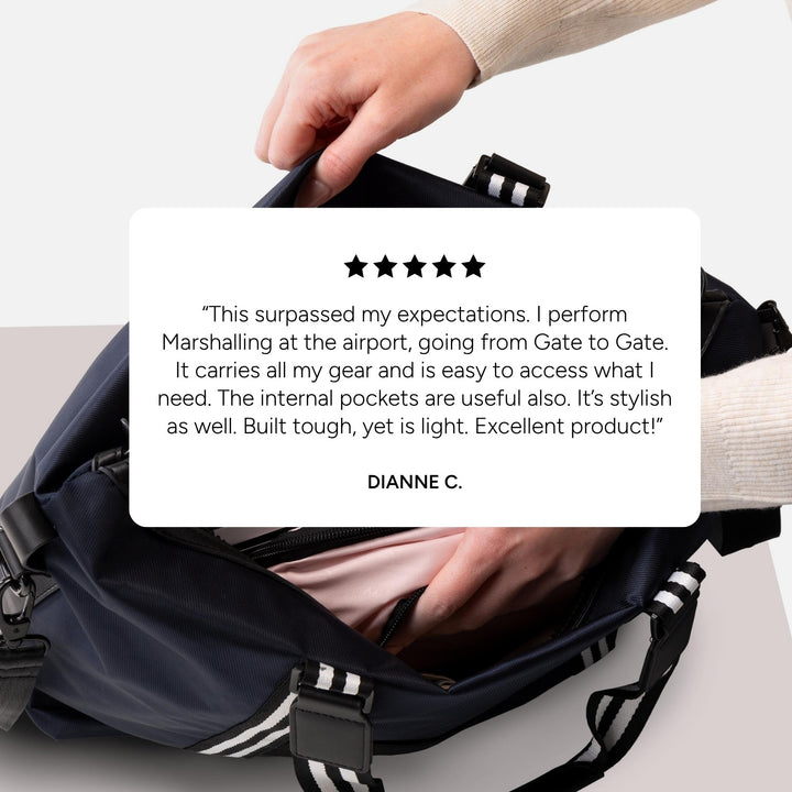 Carryon Crossbody Travel Tote Bag | Unisex Weekender Satchel