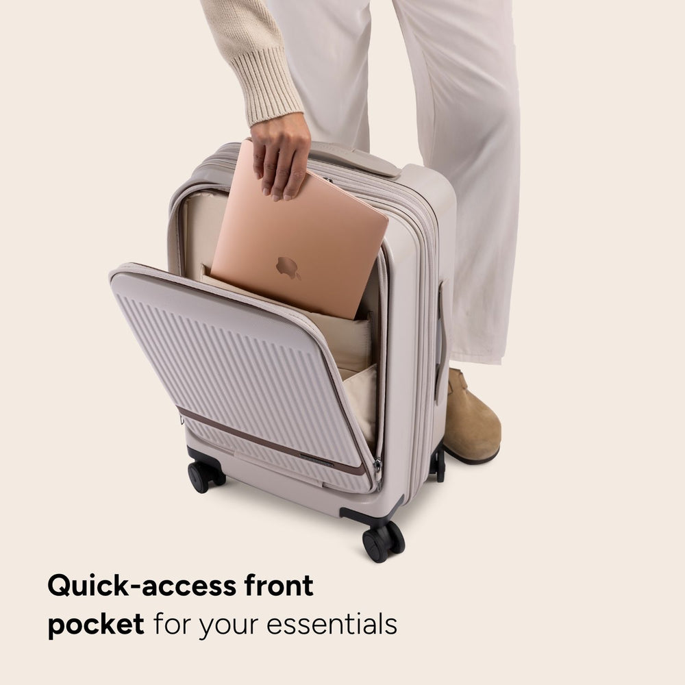 ZoomLite Glide Carry-On Pro - Front Access Pocket for Laptop & Essentials - Luggage - Zoomlite