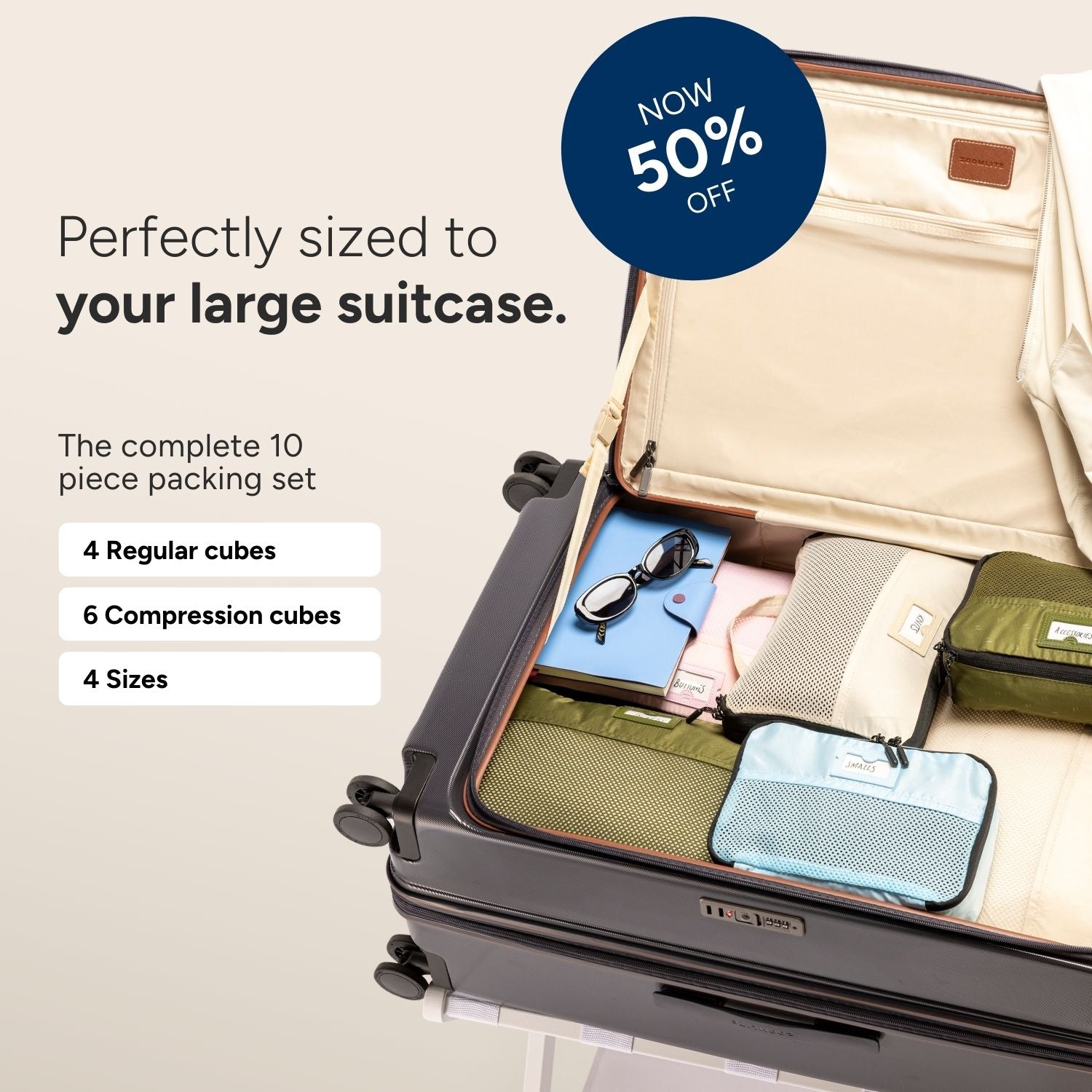 The Large Suitcase Packing Set