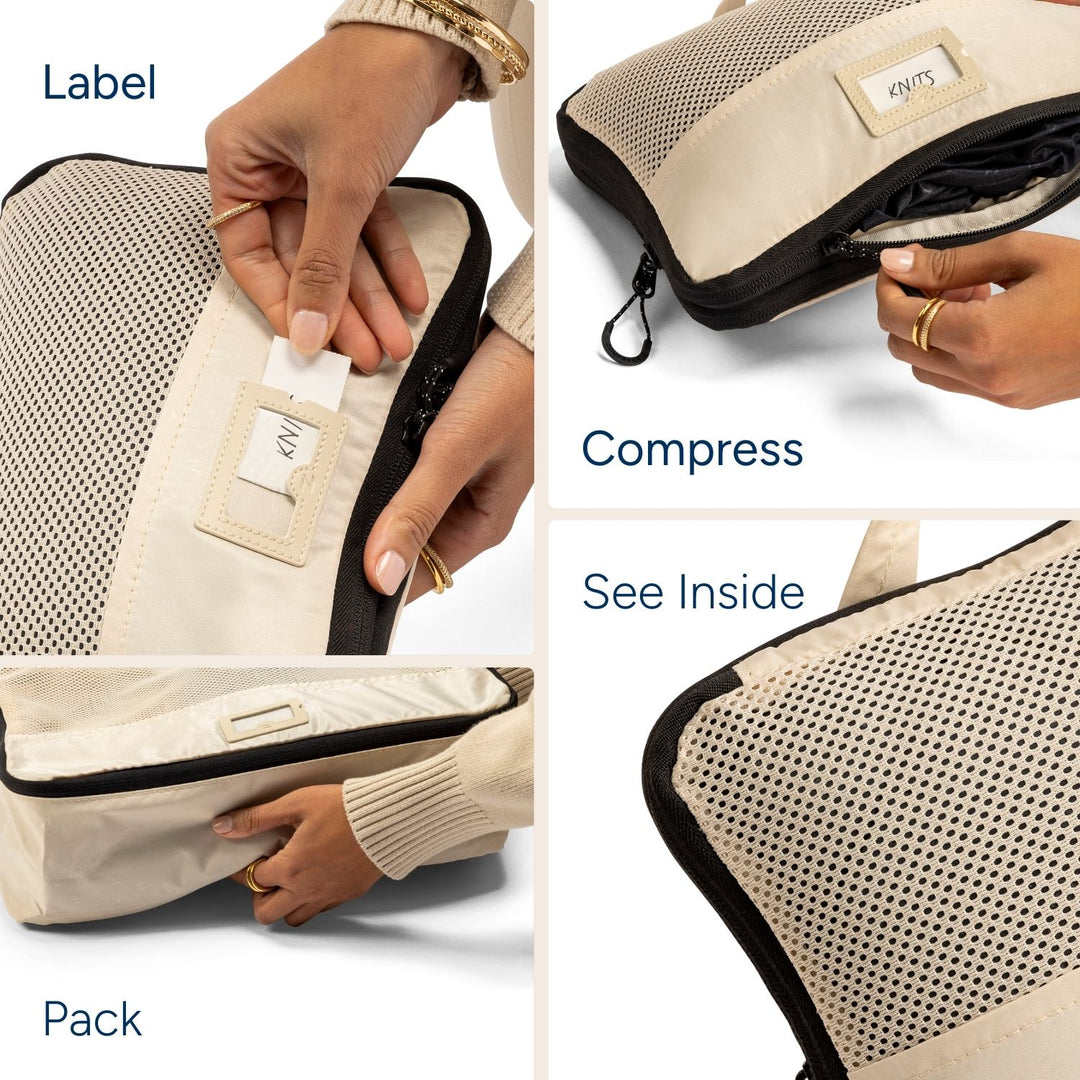 ZoomLite Medium Suitcase Packing Set - 8 Compression + Regular Cubes - Packing Cubes - Zoomlite