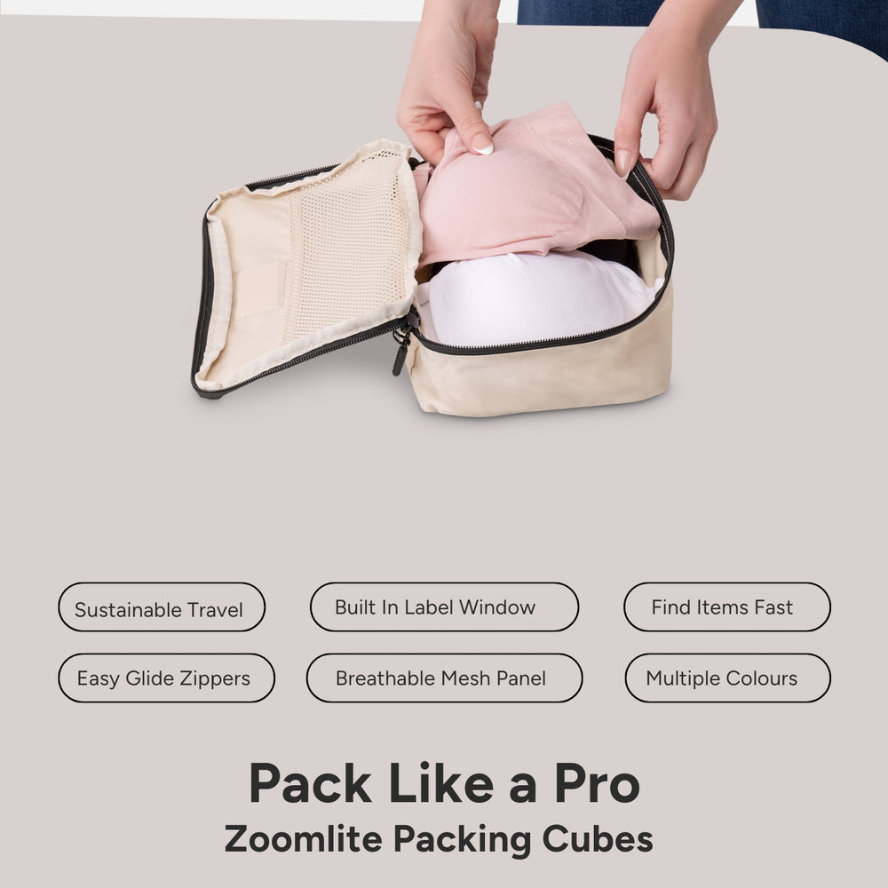 Perfect For Small Items - ZoomLite Extra Small Packing Cube Organiser - Packing Cubes - Zoomlite