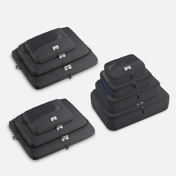 ZoomLite Large Suitcase Packing Set - 10 Piece with Compression Cubes - Packing Cubes - Zoomlite