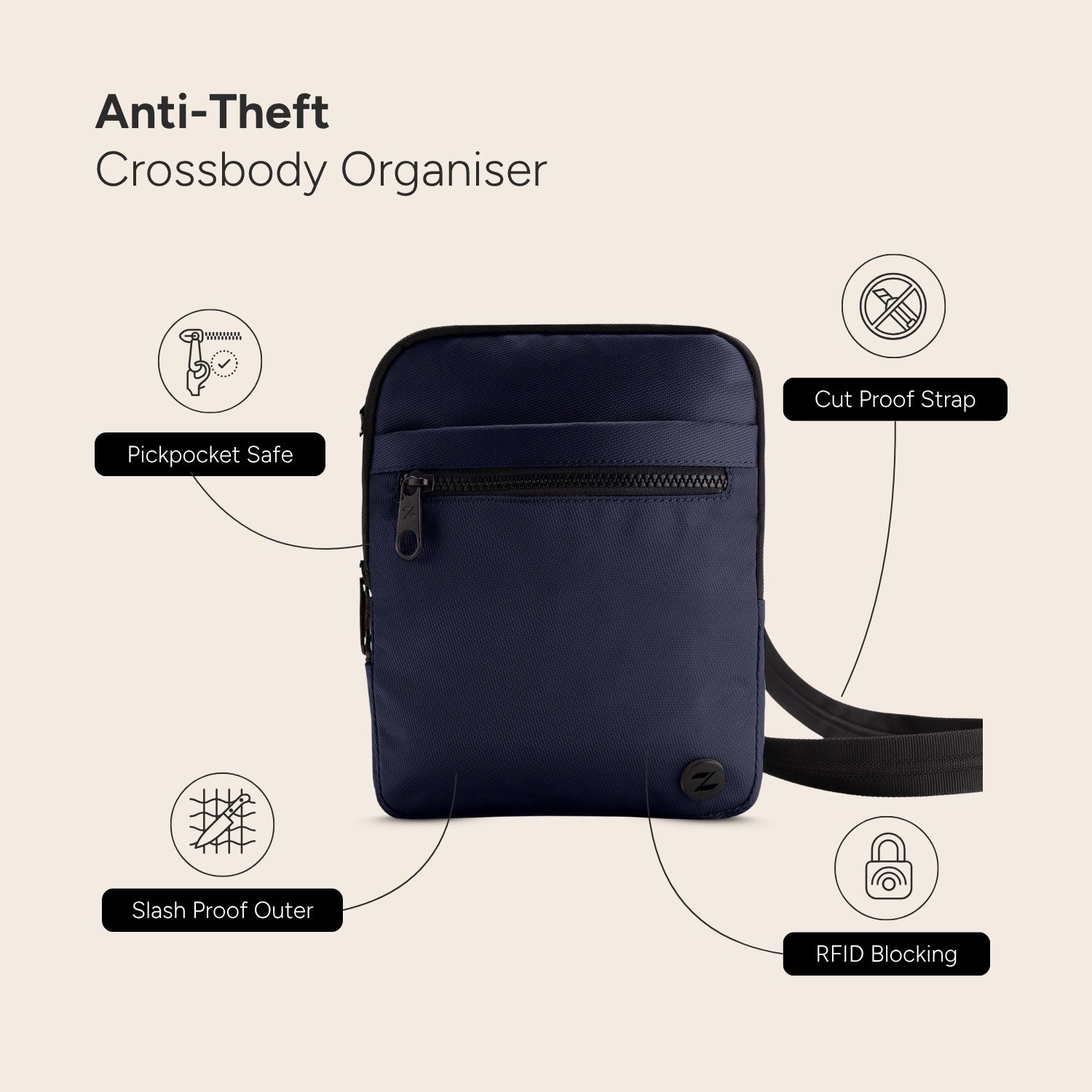 Soho Anti-Theft Small Crossbody