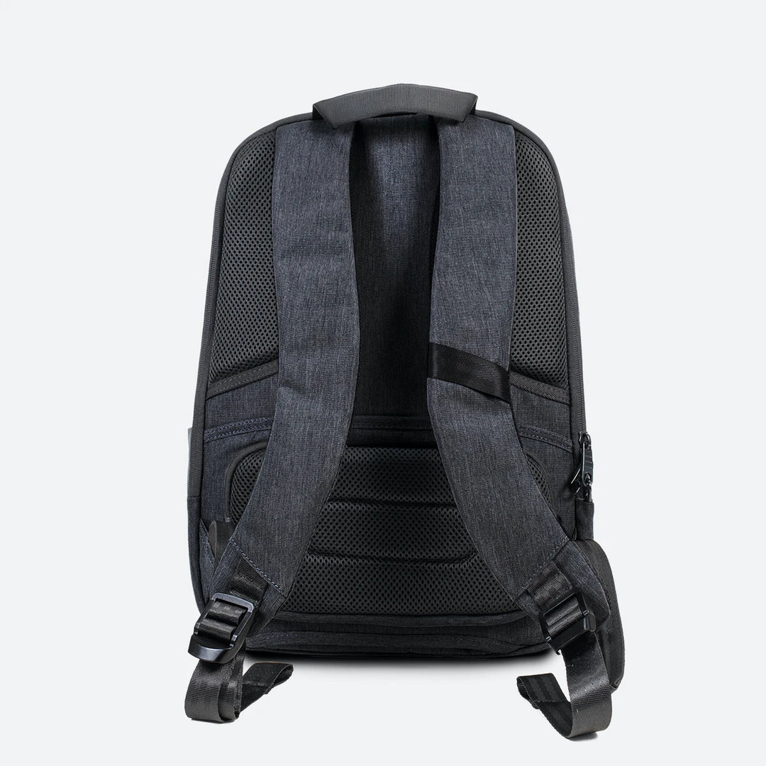 Image of backpack's padded back and shoulder straps for comfortable wear on long trips