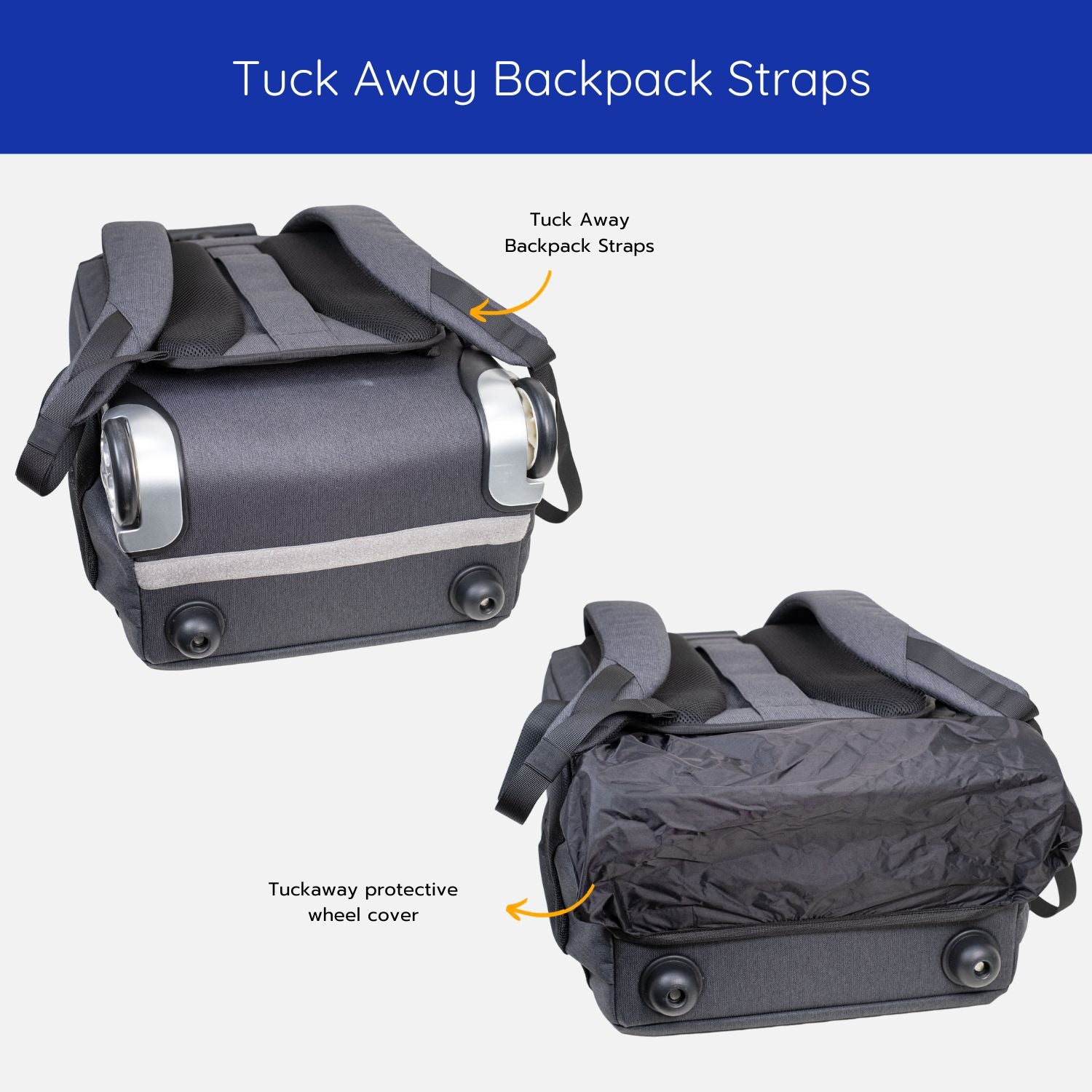 Tuck away sales backpack straps