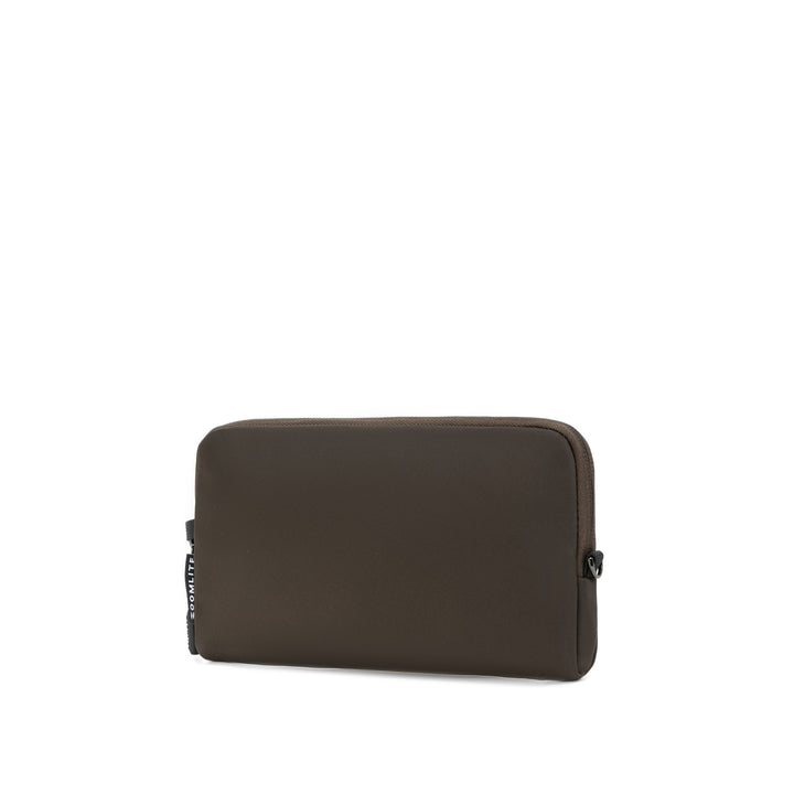 Anti-Theft Passport Pouch in Mocha | Back view | Zoomlite