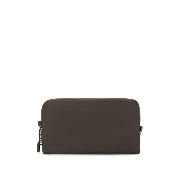 Anti-Theft Passport Pouch in Mocha | Front view | Zoomlite