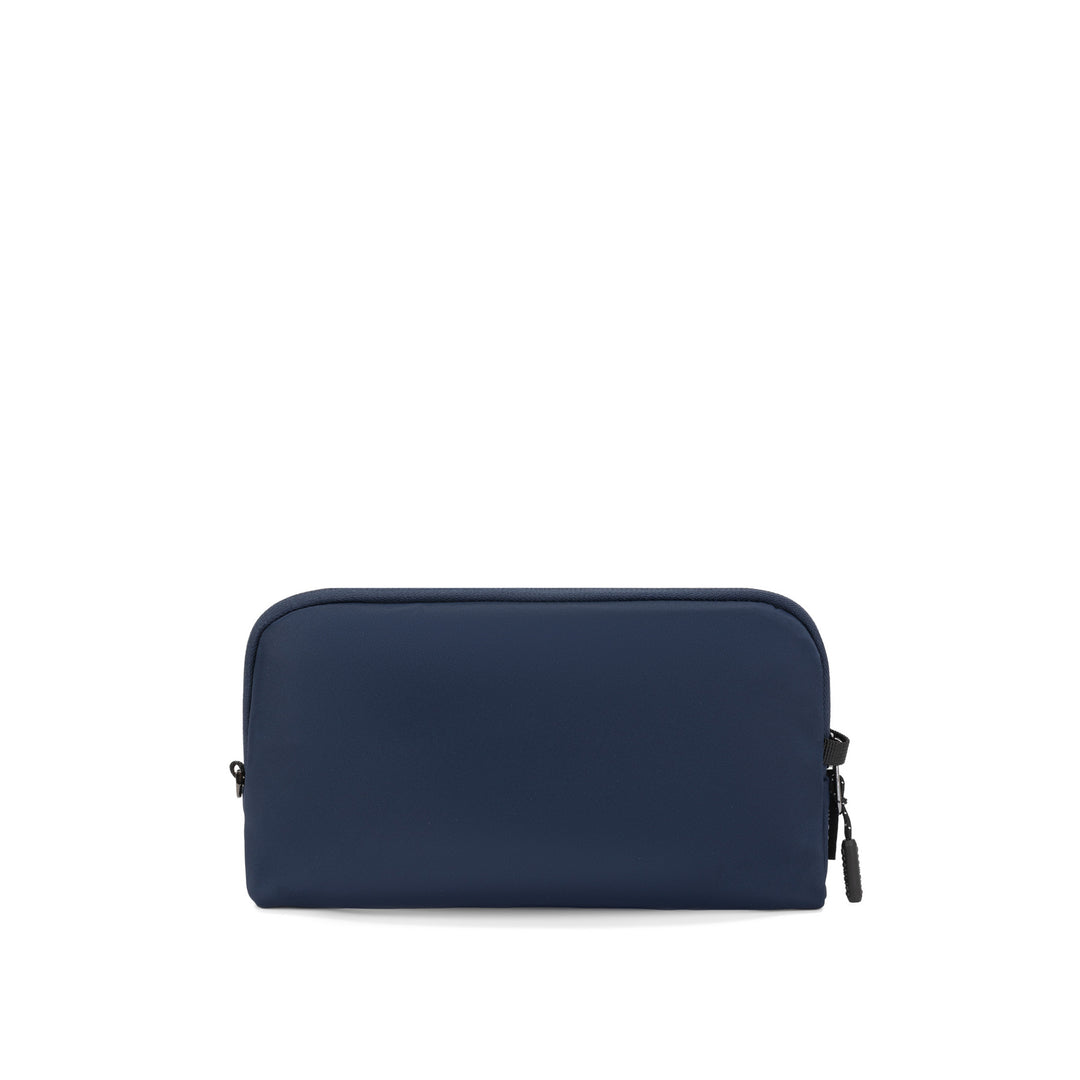 Anti-Theft Passport Pouch in Navy | Back view | Zoomlite