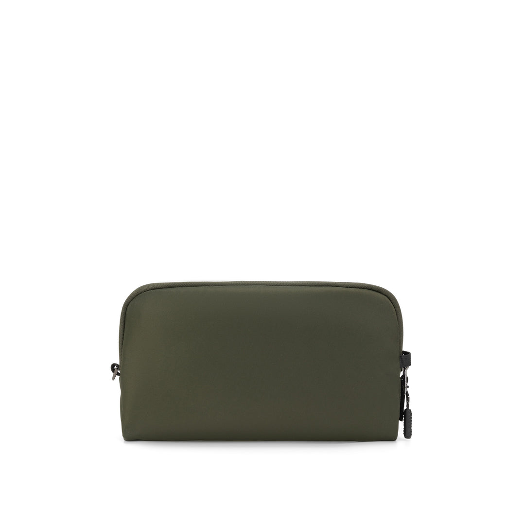 Anti-Theft Passport Pouch in Olive | Back view | Zoomlite