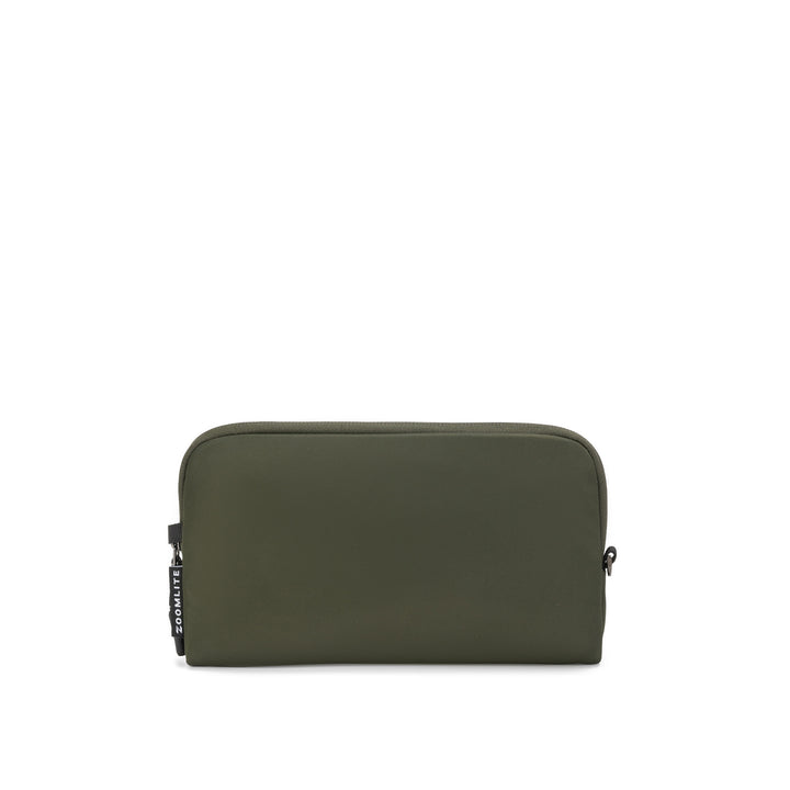 Anti-Theft Passport Pouch in Olive | Front view | Zoomlite