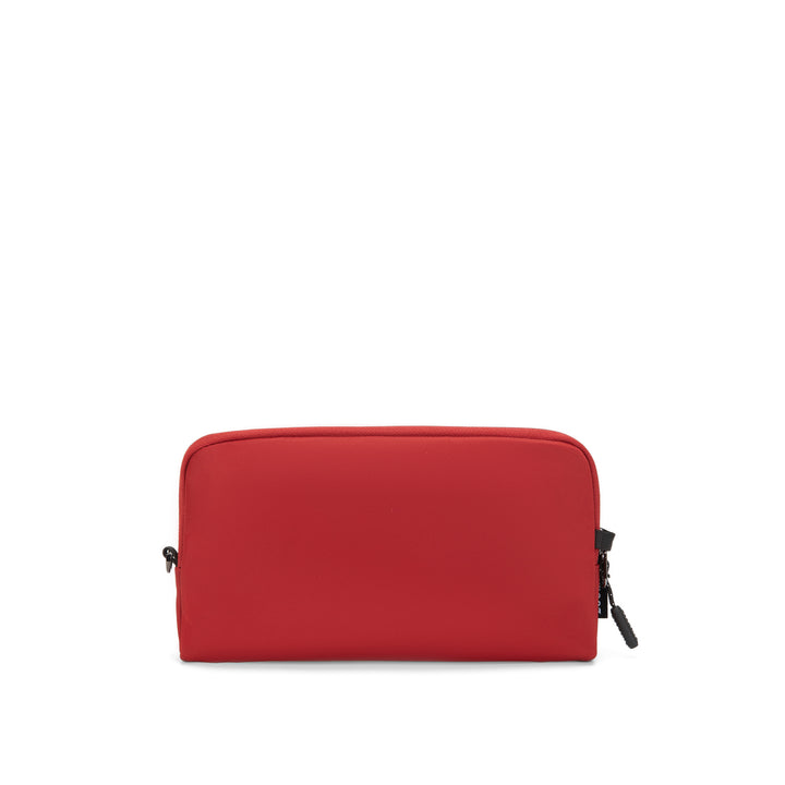 Anti-Theft Passport Pouch in Red | Back view | Zoomlite