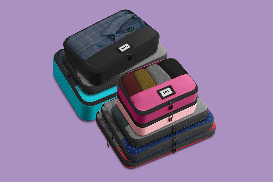 Get organized for your next trip with Zoomlite's Packing Cube Bundle! Includes four packing cubes of different size. Save money with our packing cube bundles while staying organised on your travels