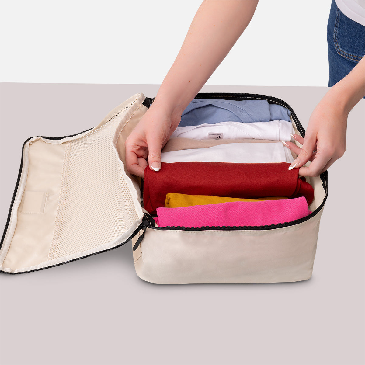 Fold or roll your clothes