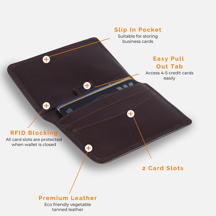 Dash Leather RFID Slim Card Holder
