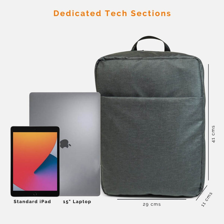 Convertible Backpack - Laptop  and Tablet Fit#colour_grey