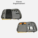 Convertible Backpack - Laptop - Crossbody#colour_mustard