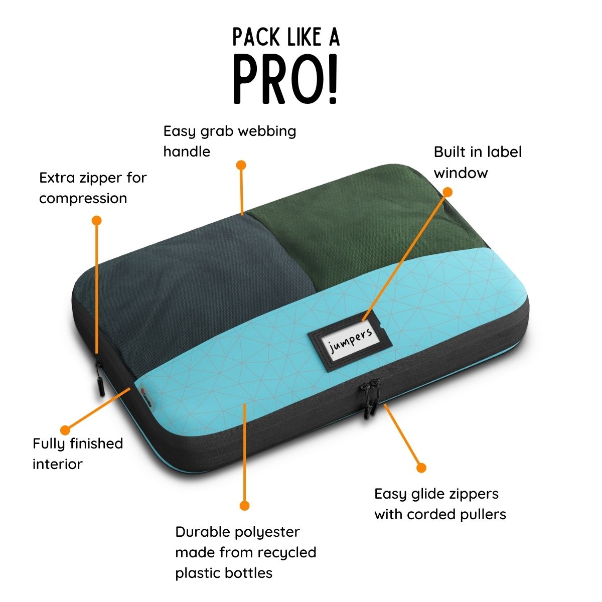 Zoomlite Packing Cubes 3 pc Value Bundle Compress Puffer Jackets