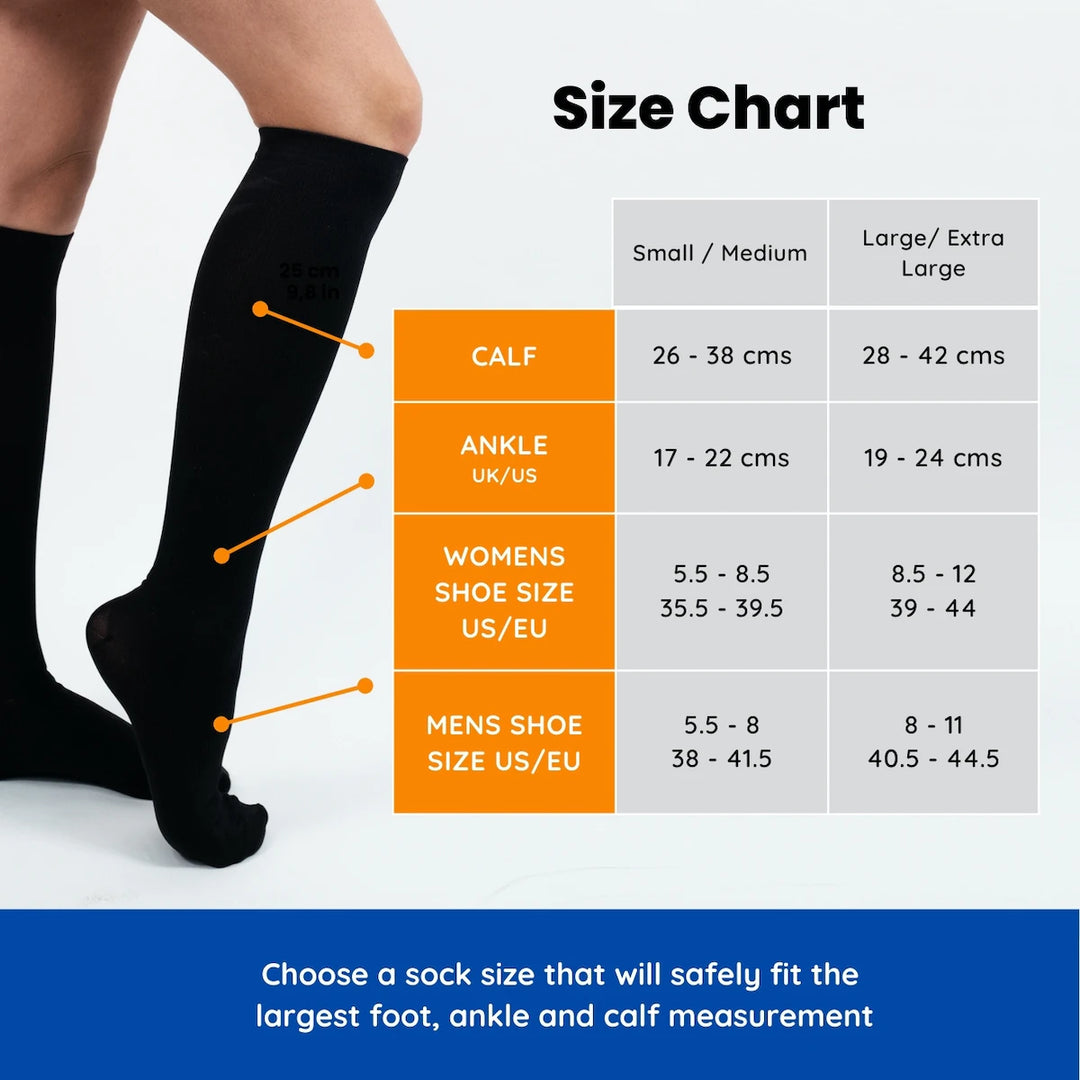 Find Relief During Long Flights with Our Zoomlite Compression Socks