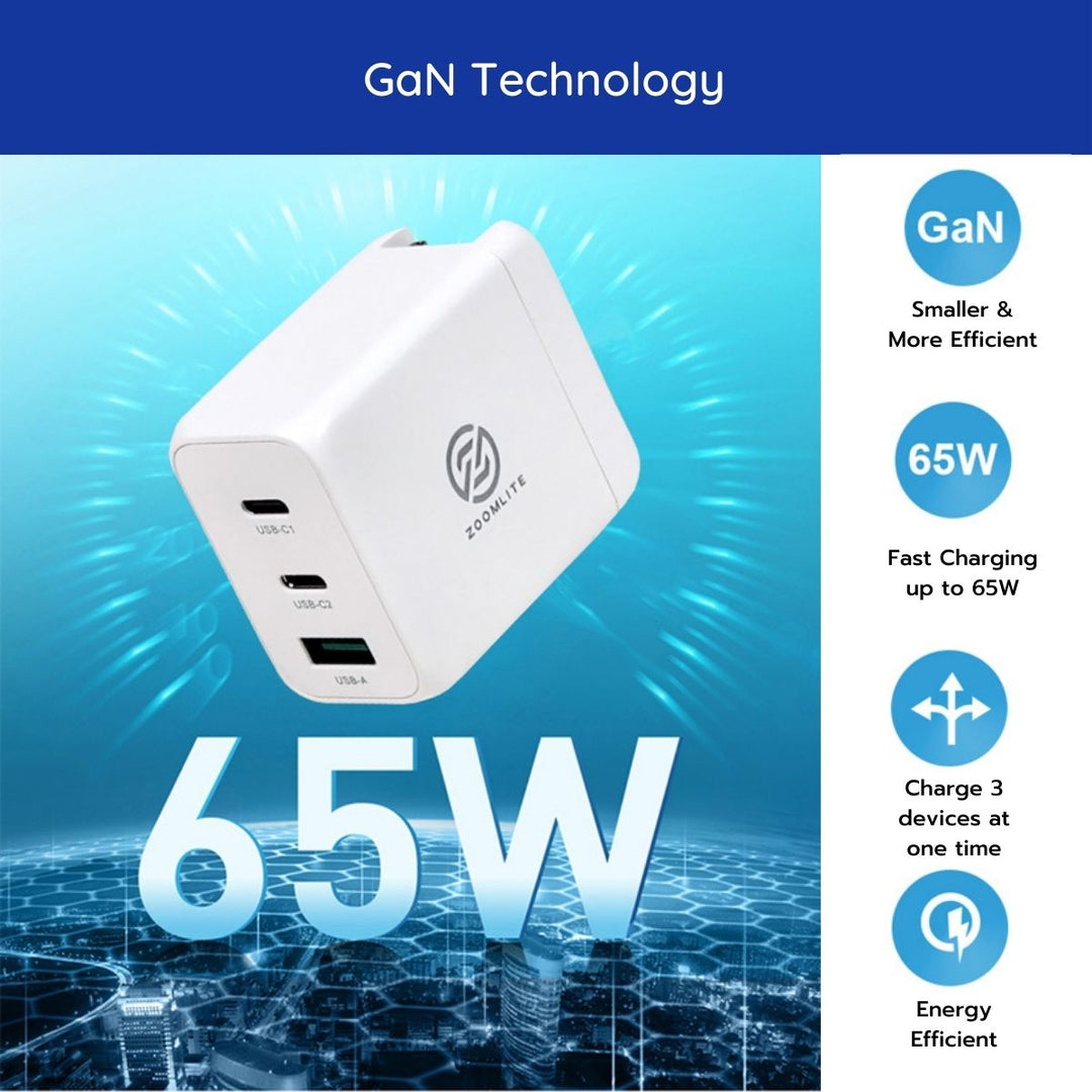 65W Gan Charger, Travel Plug Converter