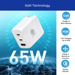65W Gan Charger, Travel Plug Converter