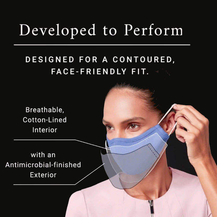 Eco-friendly cloth reusable face mask multi layer with cotton lined interior