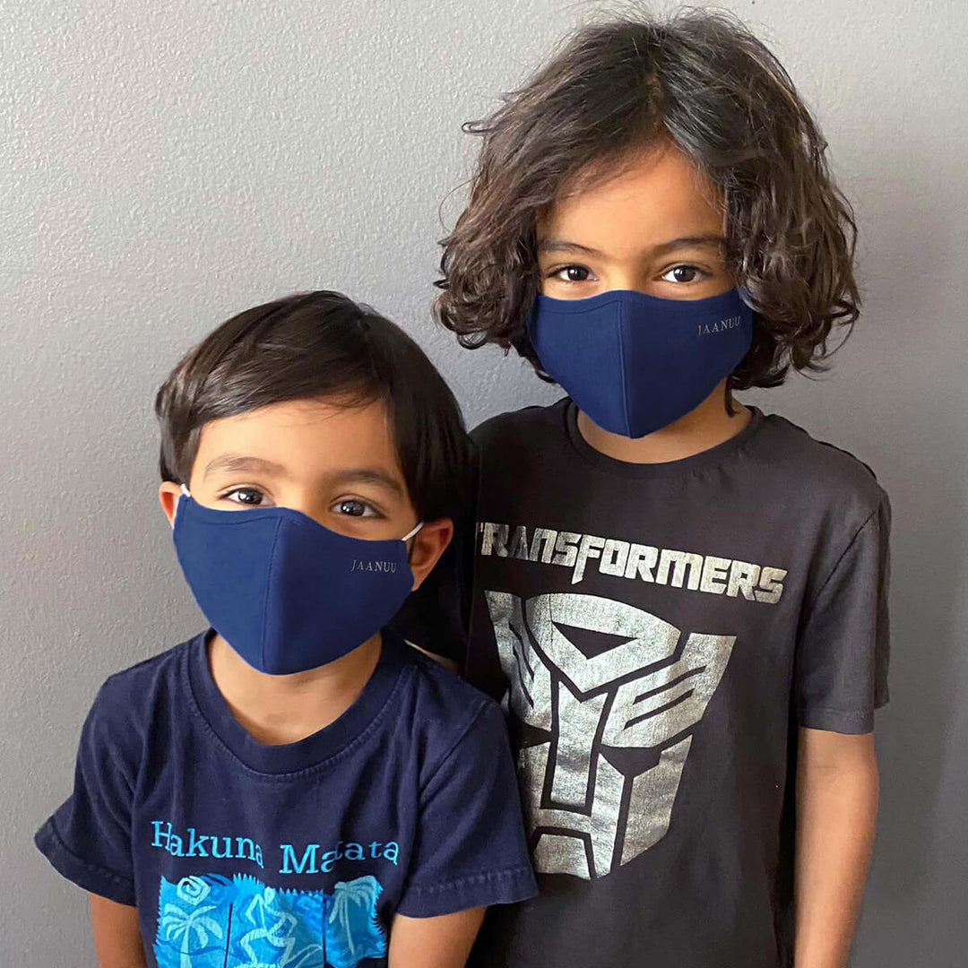 Kids breathable lightweight face masks#pack_black