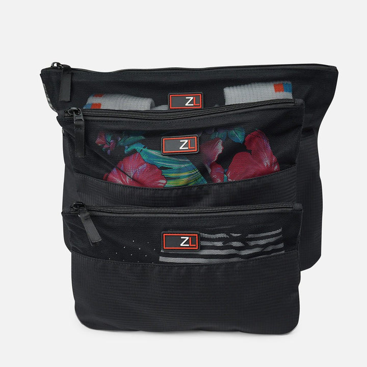 3 Piece Travel Packing Organiser Pouch Set