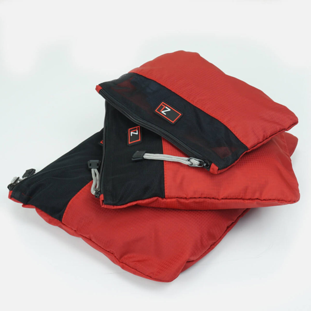 Zoomlite 3 pc Zippered slim pouches perfect for delicate garments