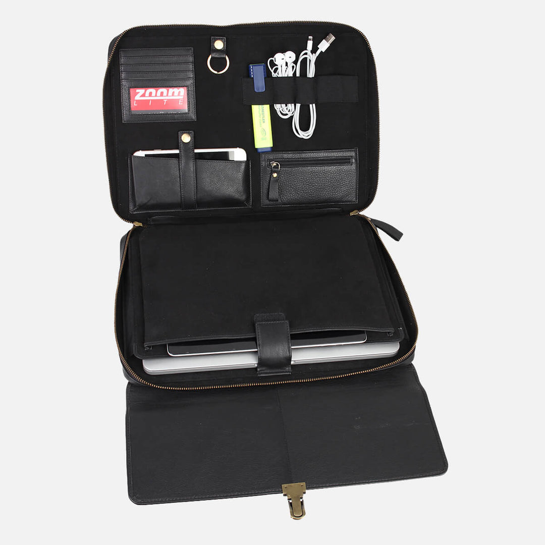 Steve Pebble Leather Laptop Tablet iFolio
