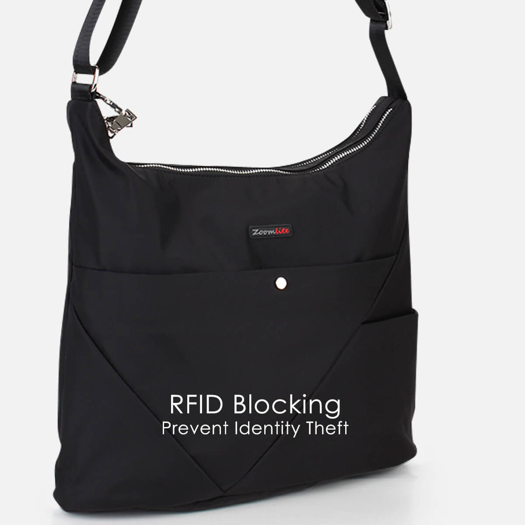 Zoe Crossbody RFID Hobo