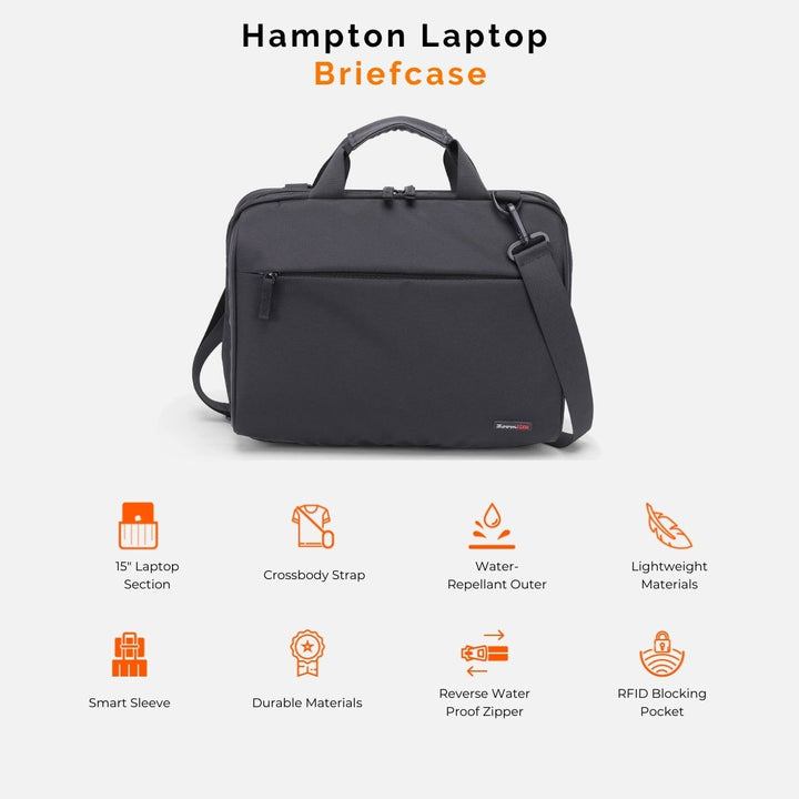 Hampton Slim Laptop Briefcaser#choose-colour_black