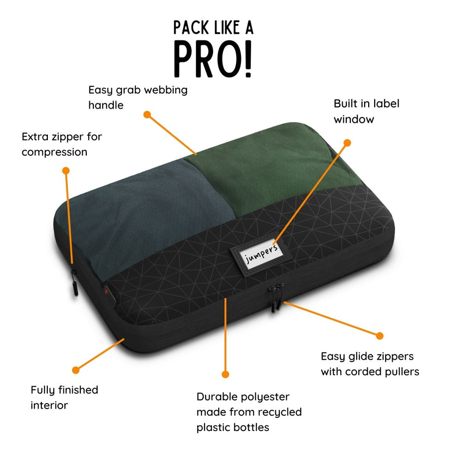 Packing Cubes Compression Packing Cubes for Travel by Zoomlite