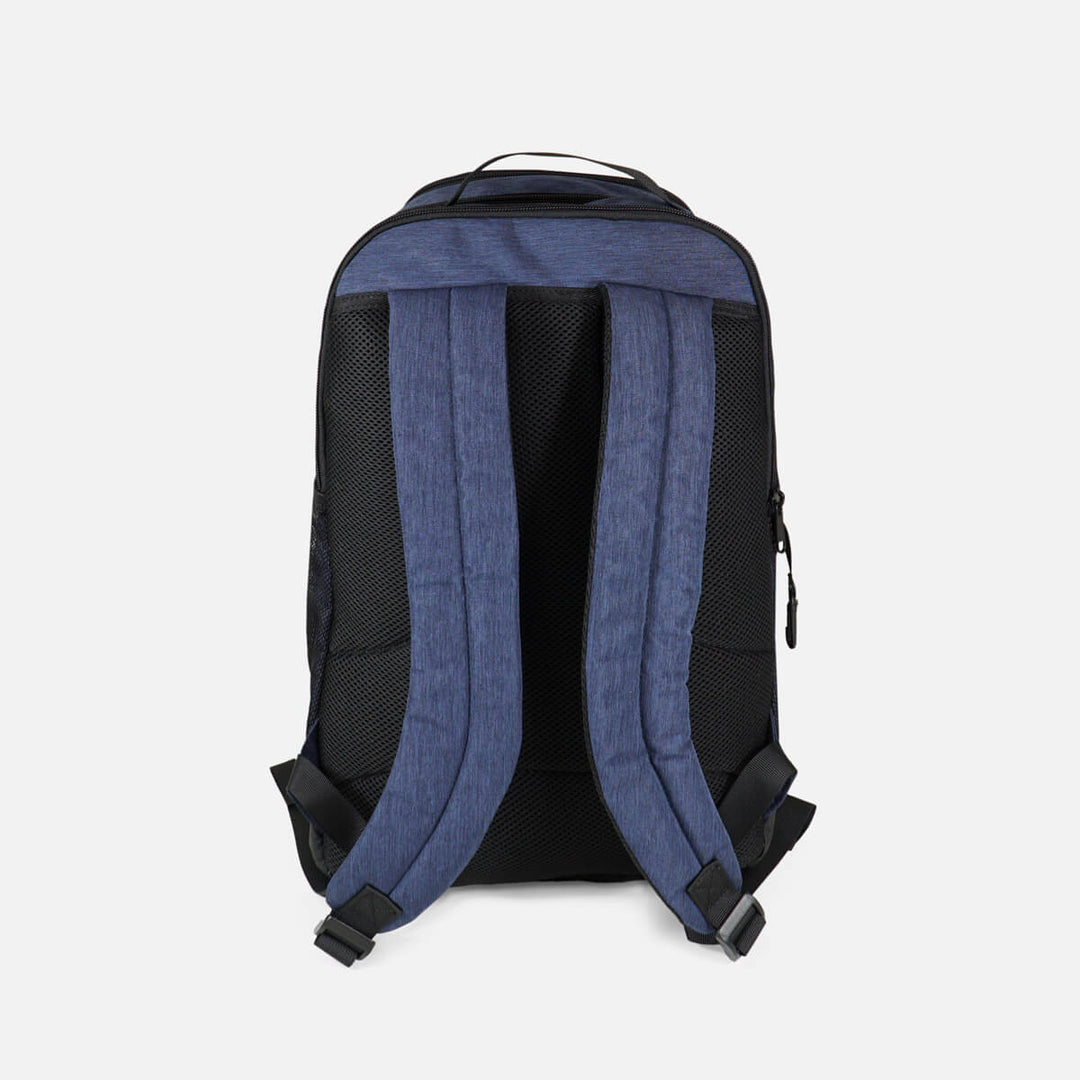 Sports backpack with padded and sweat resistant ventilated soft back wall and straps#colour_blue