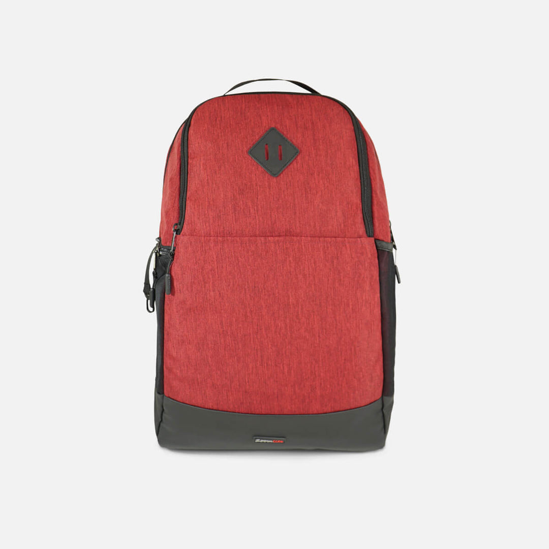 Lightweight burgundy backpack perfect for traveling#colour_burgundy