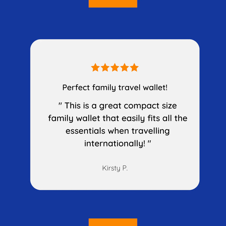 RFID protected Family Travel Wallet